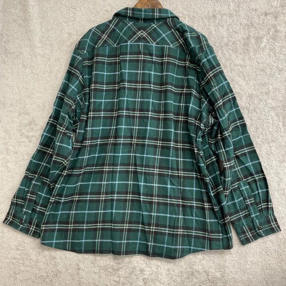 NEW Blake Shelton X Lands' End Men's 3XLT Plaid Flannel Button Down Shirt Jacket - Picture 3 of 8